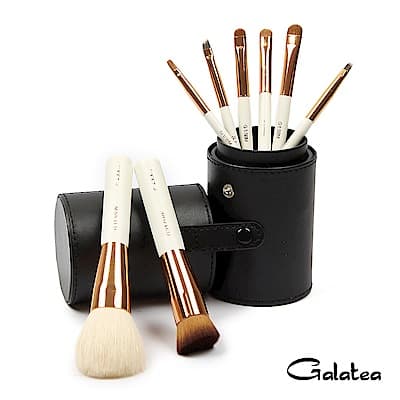 Galatea葛拉蒂 金顏短柄系列 8支裝頂級彩妝刷具組-黑