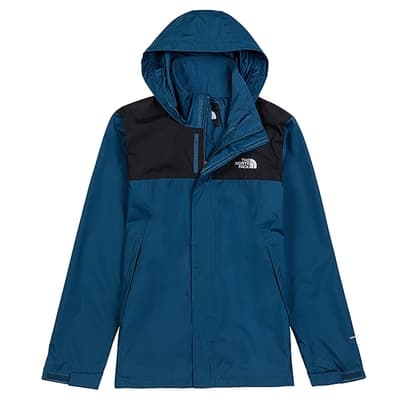The North Face M NEW SANGRO PLUS JACKET  - AP 男 防水透氣連帽衝鋒外套-藍-NF0A4UAUS2X