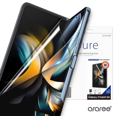 Araree 三星 Galaxy Z Fold 4 抗菌抗衝擊螢幕保護貼(2片裝)