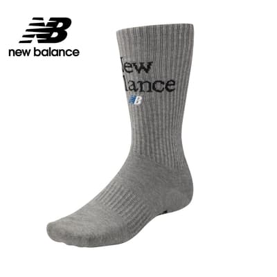 [New Balance]NB刺繡中長襪_中性_灰色_LAS22061GR