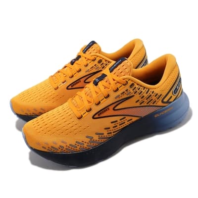 Brooks 慢跑鞋 Glycerin 20 男鞋 橘 藍 甘油系列 20代 氮氣中底 運動鞋 緩衝 1103821D859