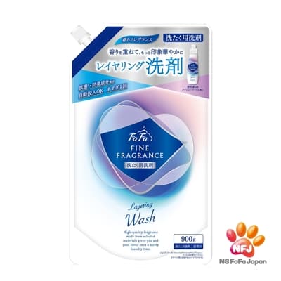 日本FaFa 香水系列洗衣精補充包(900g/袋)-皂香