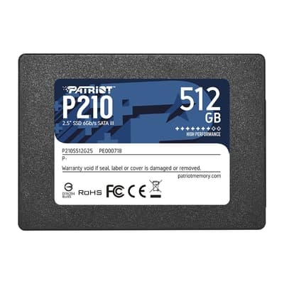 【Patriot 美商博帝】P210 512GB 2.5吋 SSD固態硬碟