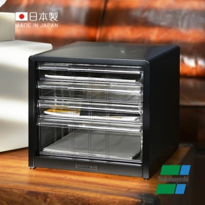 日本仲林 日本製鋼製桌上型A4文件櫃/資料櫃-3低抽+1高抽 (AL-44/公文櫃)