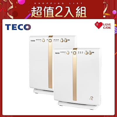 (超值2入組)TECO東元 負離子空氣清淨機 NN1601BD