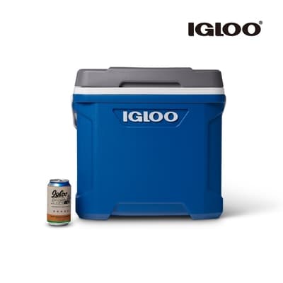 Igloo LATITUDE 系列 30QT 冰桶 50332【藍色-灰色蓋】