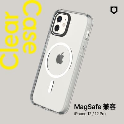 犀牛盾 iPhone 12/12 Pro (6.1吋) Clear (MagSafe兼容)超強磁吸透明防摔手機殼(五年黃化保固)