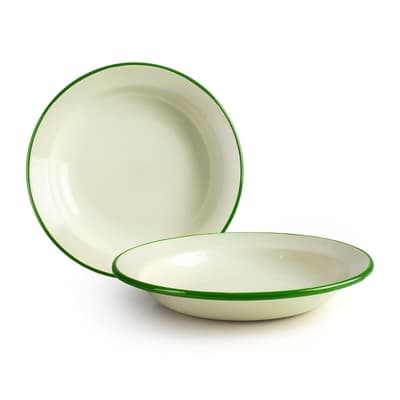 《IBILI》琺瑯深餐盤(米綠28cm)
