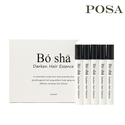 【POSA】植萃喚黑養髮菁華12ml*5支/盒(預防白髮適用)