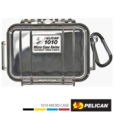 美國 PELICAN 1010 Micro Case 微型防水氣密箱-透明(黑)