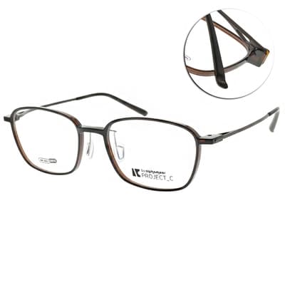 Alphameer 光學眼鏡 韓國塑鋼細框款 Project-C系列 / 黑#AM3905 C974  4號腳