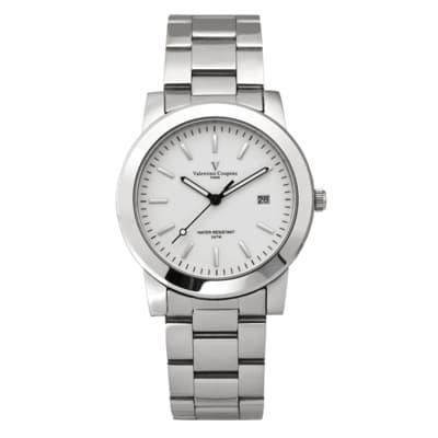 Valentino Coupeau 范倫鐵諾 古柏 時尚新貴系列腕錶(銀殻/白面)