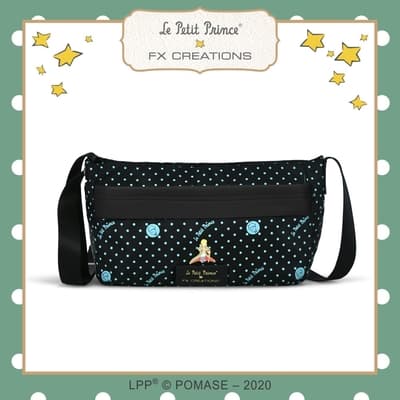 【小王子Le Petit Prince聯名款】玩味點點系列 側背包#點點藍 LPP76097-01