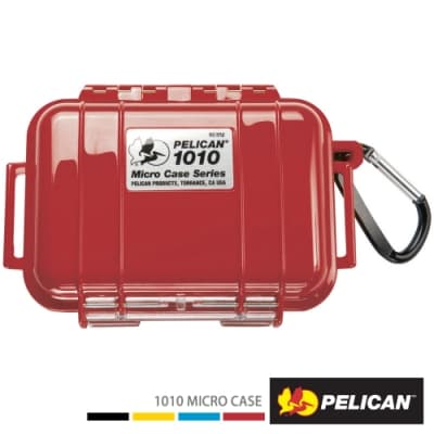 美國 PELICAN 1010 Micro Case 微型防水氣密箱-(紅)