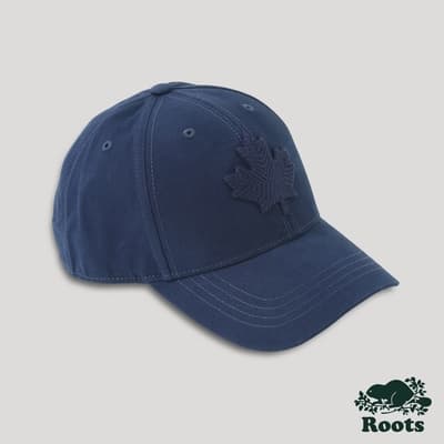 Roots配件-摩登楓葉棒球帽-深藍色