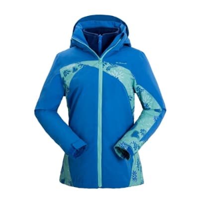 【St. Bonalt 聖伯納】女款兩件式4in1內刷毛衝鋒衣 (7203-豔藍) 防風 防水 保暖 透氣 耐磨