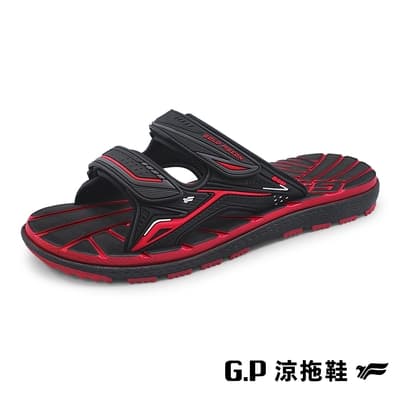 G.P 經典款中性舒適雙帶拖(G2269-14)紅黑(SIZE:37-44)GP 拖鞋 套拖 阿亮 卜學亮
