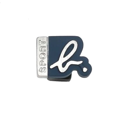 agnes b. - Sport b. logo造型貼耳式單耳耳環(中性)(藍)