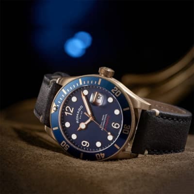 ROMAGO 限量青銅錶 潛水機械錶-藍/42.5mm RM106-BU