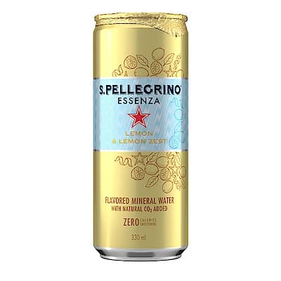 S.Pellegrino聖沛黎洛 零卡香氛氣泡飲-冰心凍檸(330mlx24入)