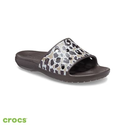 Crocs 卡駱馳 (中性鞋) 經典動物紋涼拖-208618-2Y4