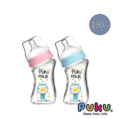 【PUKU】倍特曲線玻璃奶瓶180ml