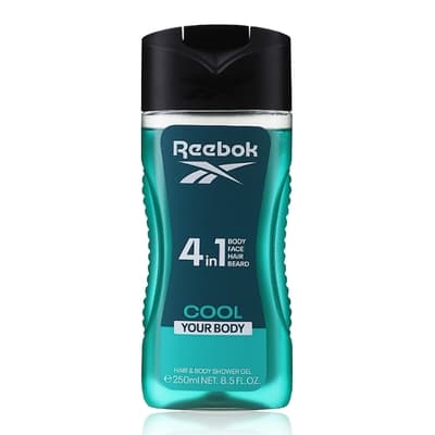 REEBOK 清新水能量男性4合1全能洗髮沐浴膠 250ml