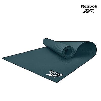 Reebok完美穩定舒適組(輕薄防滑瑜珈墊-4mm+輕量透氣護膝)