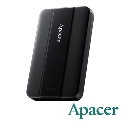 Apacer AC236 2.5吋 2T 流線型行動硬碟-黑