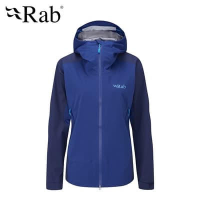 【英國 RAB】Kinetic Alpine 2.0 Jacket Wmns 高透氣彈性防水連帽外套 女款 夜落藍 #QWG70