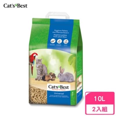 德國凱優Cat′s Best-粗顆粒木屑砂(藍標崩解型) 10L/5.5kg 兩包組