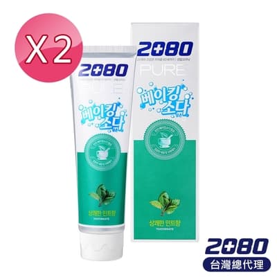 韓國2080 純小蘇打牙膏-薄荷味125gX2入