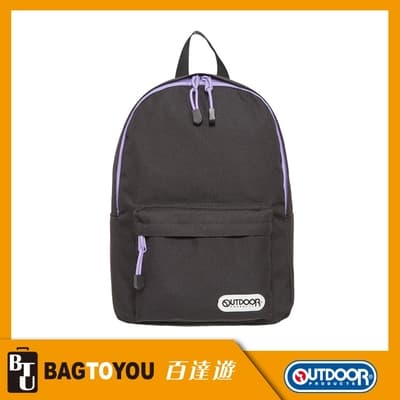 【OUTDOOR】玩色系列-後背包-黑/紫色 OD101128BKL