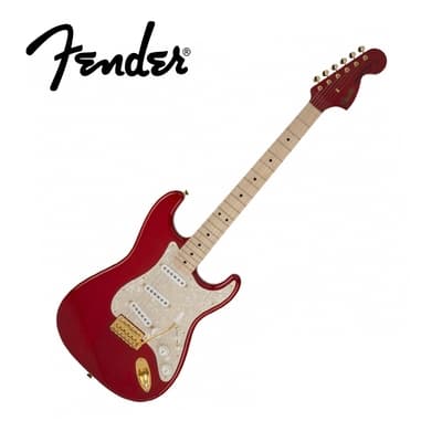 Fender SCANDAL MAMI STRAT MN RED 電吉他 簽名款