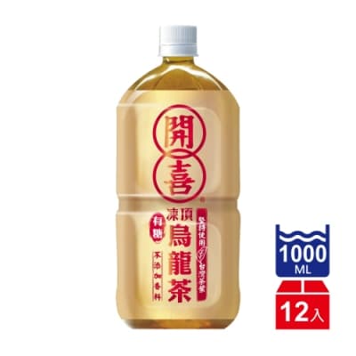 開喜凍頂烏龍茶-微糖(1000mlx12入)