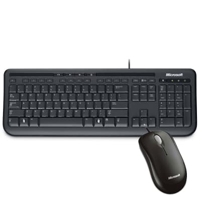 Microsoft 標準滑鼠鍵盤組 600 (黑)