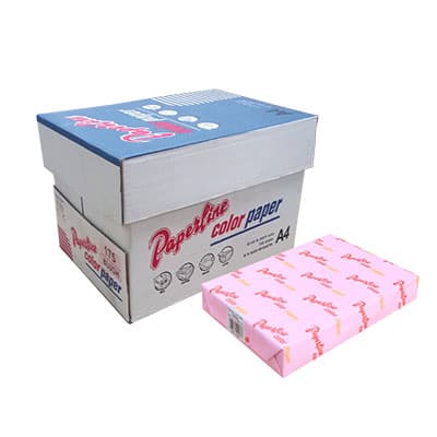 PAPERLINE粉紅色175彩色影印紙A4-70g/㎡-500張裝(10包)