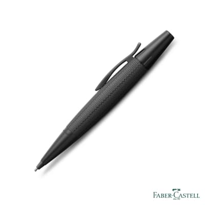 Faber-Castell E-MOTION天然樹脂雕紋系列自動鉛筆-黑金剛
