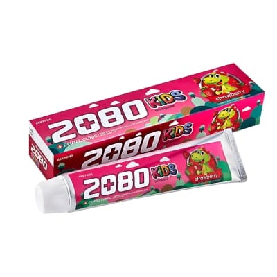 韓國2080 強齒健齦兒童牙膏-草莓(80gX3入)