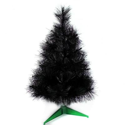 摩達客 台製2尺(60cm)特級黑色松針葉聖誕樹-裸樹