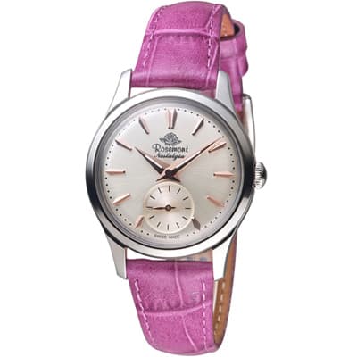 Rosemont 玫瑰錶 玫瑰米蘭系列小秒針女錶-白x紫色錶帶/32mm