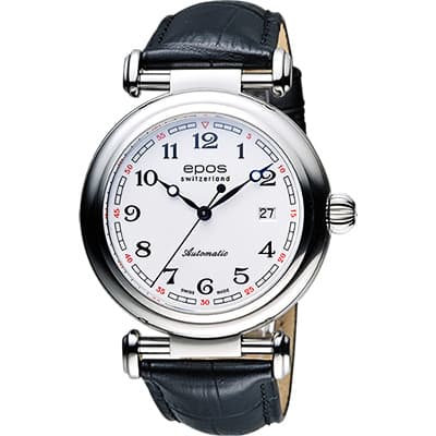 epos Originale 原創系列復刻版機械腕錶-白x黑/42mm