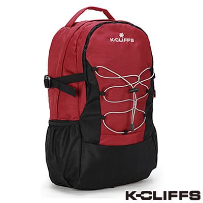 美國K-CLIFFS - 簡約輕巧雙肩後背包-時尚紅