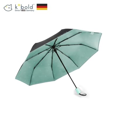 德國kobold酷波德 抗UV旋轉芭蕾系列-超輕巧-隱藏傘珠-遮陽防曬三折傘-淺粉綠