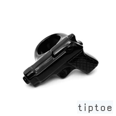 tiptoe by e.m. 壓克力 手槍造型戒指 (BLACK)