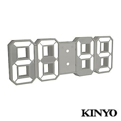 【KINYO】LED立體數字鐘 (TD-395)