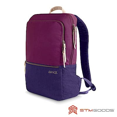 澳洲STM Grace Pack 15吋優雅時尚筆電後背包 - 深紅紫