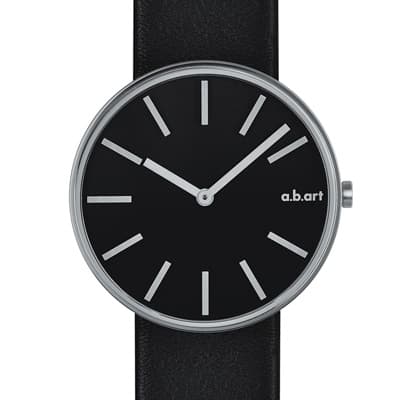a.b.art DL系列 光影美學線性腕錶-黑/39mm