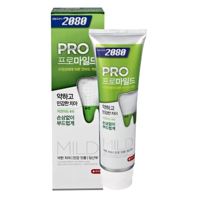 韓國2080 專業亮白牙膏-溫和亮白-玫瑰薄荷(125gX3入)