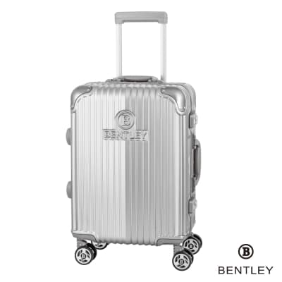 BENTLEY 29吋PC+ABS 升級鋁框拉桿輕量行李箱-銀